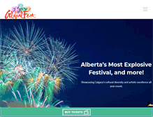 Tablet Screenshot of globalfest.ca